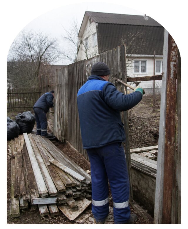 Демонтаж забора в Усолье-Сибирском по цене от 4644 р. | Метпроект-Сль